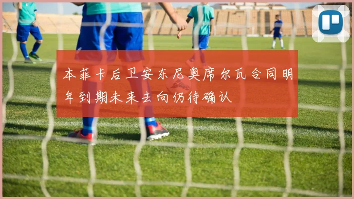 本菲卡后卫安东尼奥席尔瓦合同明年到期未来去向仍待确认
